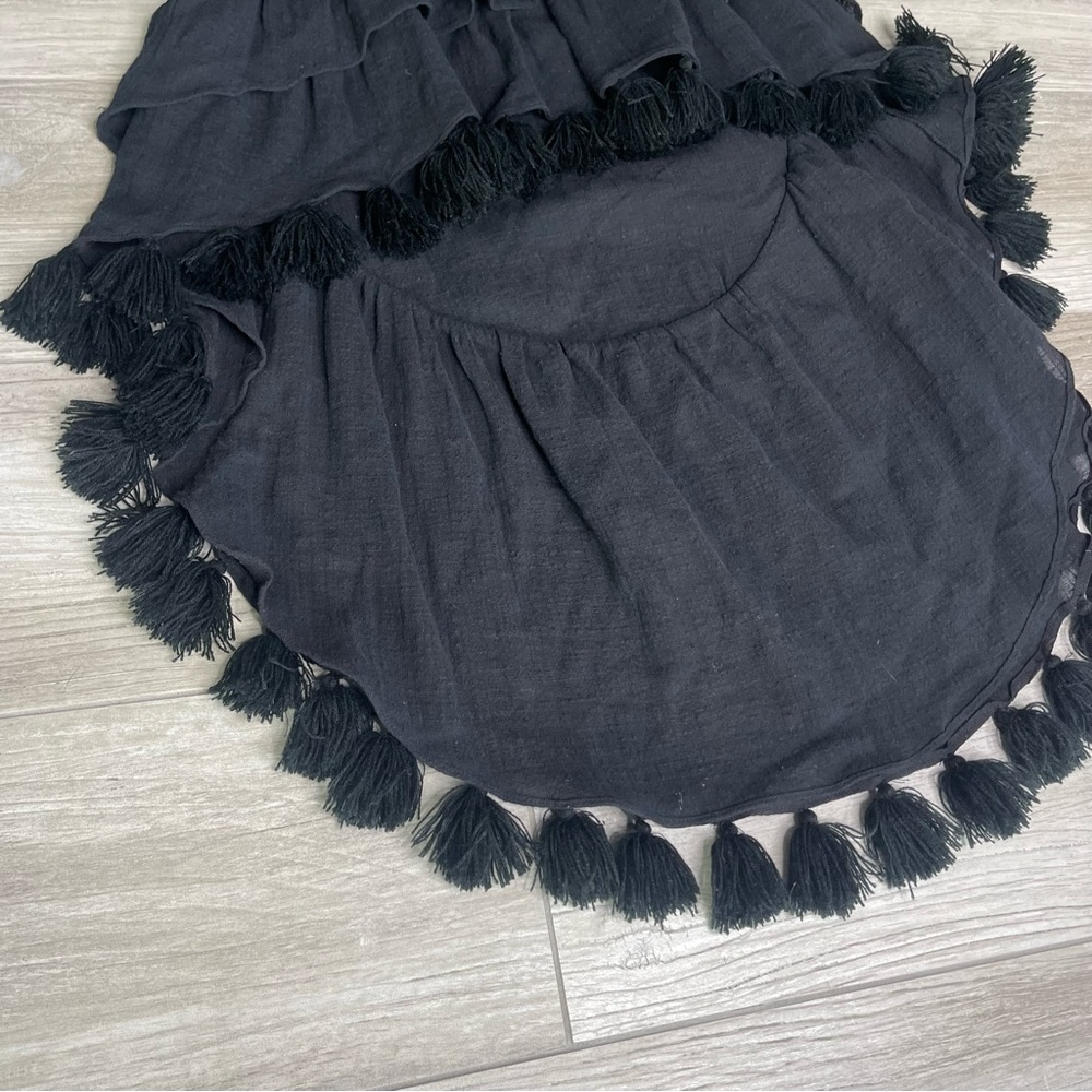 MISA LOS ANGELES Tassel Trim high low skirt - Picture 5 of 12